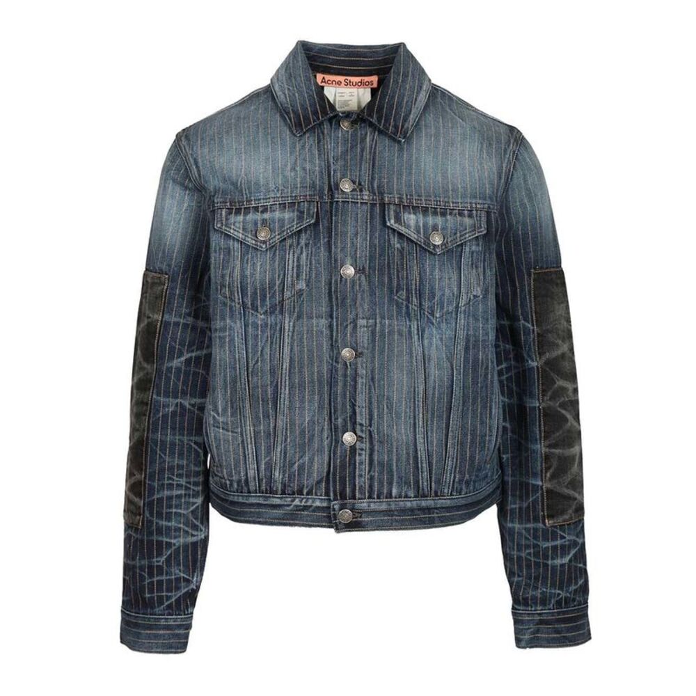 Acne Studios Men Patchwork Denim Jacket